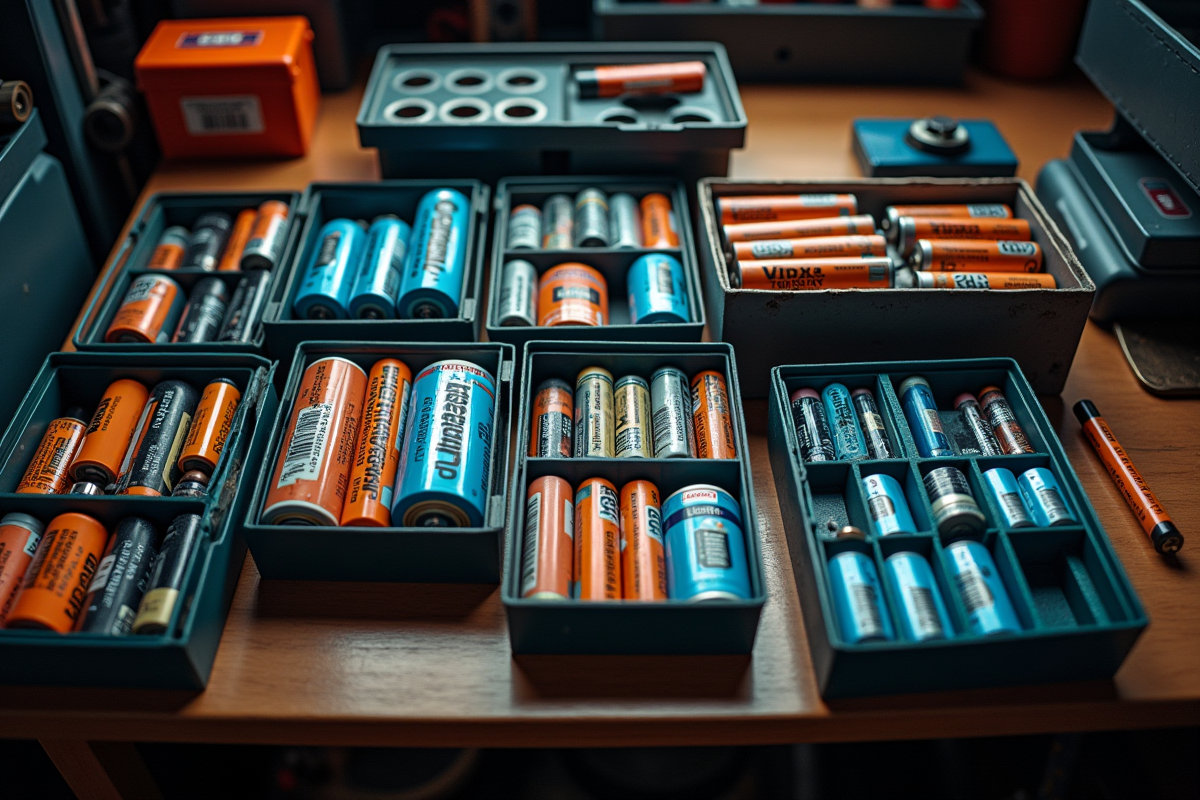 batteries rangement