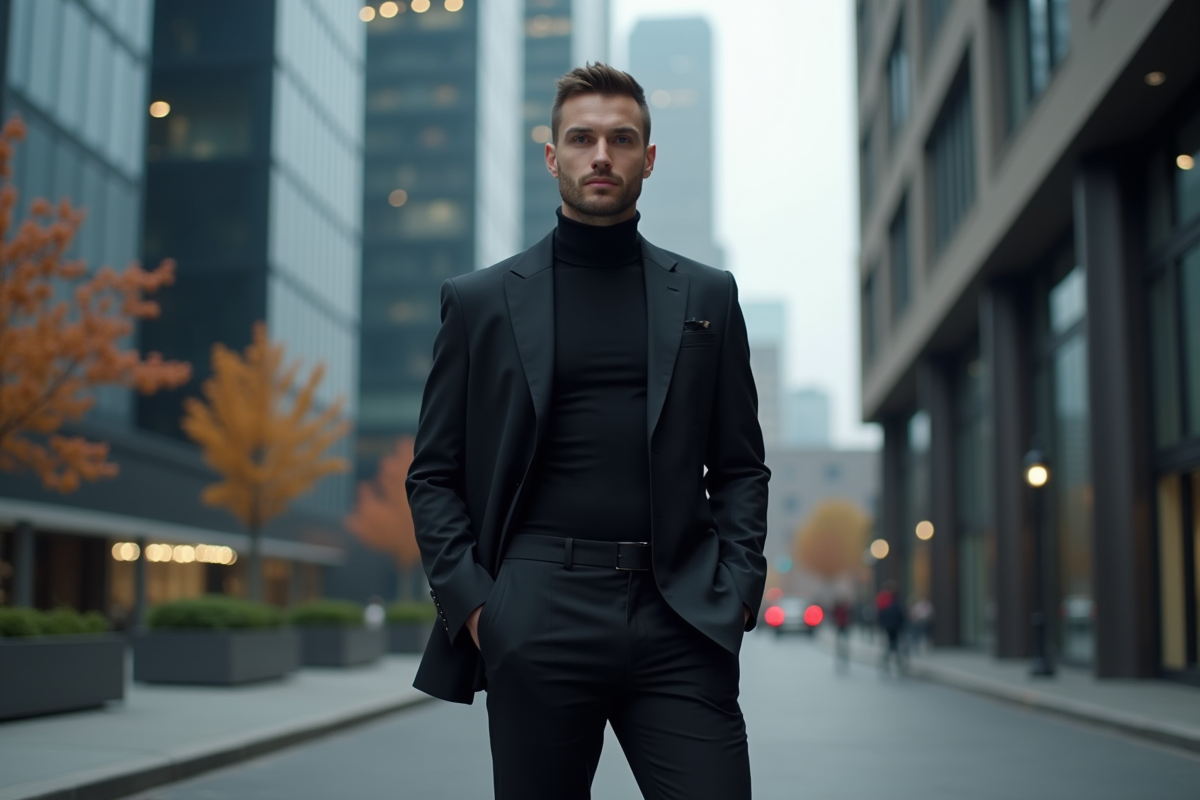 Style tout en noir : définition et caractéristiques du look monochrome